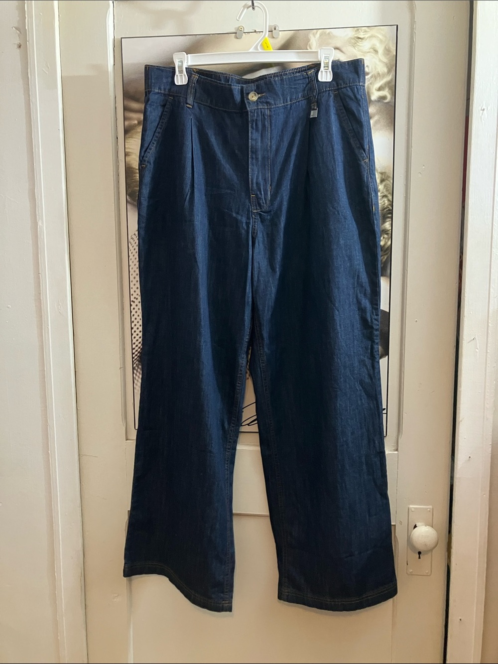 Mexx Women’s Dark Blue Wide-Leg Jeans